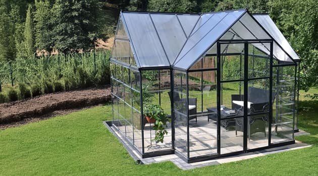 Palram - Canopia Hybrid 6' x 10' Greenhouse - Silver