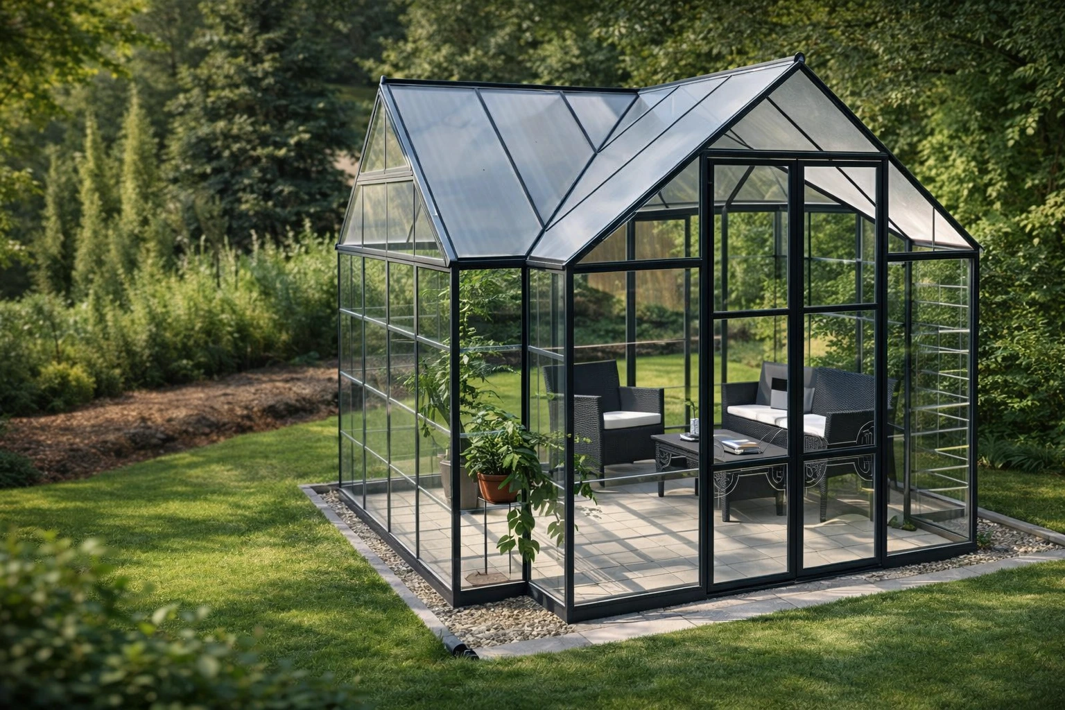 Palram - Canopia Hybrid 6' x 10' Greenhouse - Silver