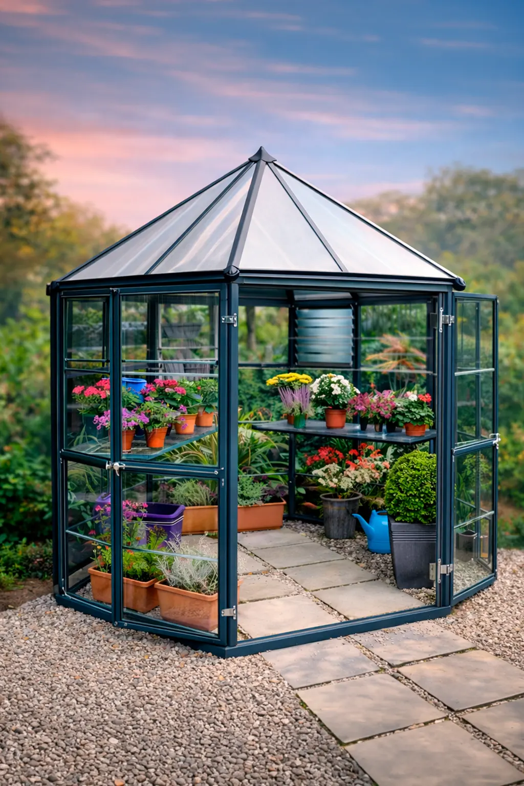 Palram - Canopia Oasis Greenhous - 7' x 8' x 9' - Gray